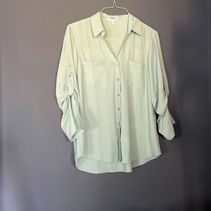 Sea foam green blouse